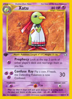 Xatu 52/111 Uncommon card from Neo Genesis