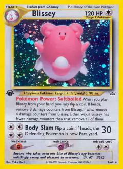 Blissey 2/64 Rare Holo card from Neo Revelation