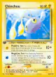 Chinchou 42/64 Common card from Neo Revelation