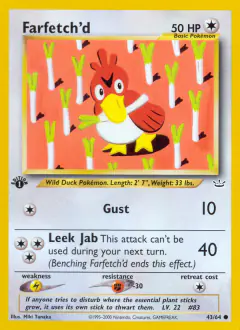 Farfetch'd 43/64 Common card from Neo Revelation