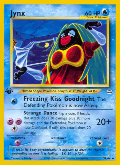 Jynx 31/64 Uncommon card from Neo Revelation