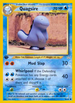 Quagsire 48/64 Common card from Neo Revelation