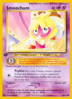 Smoochum 54/64 Common card from Neo Revelation