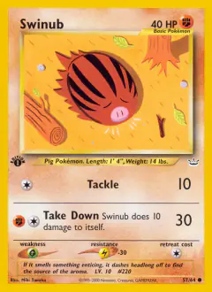 Swinub 57/64 Common card from Neo Revelation