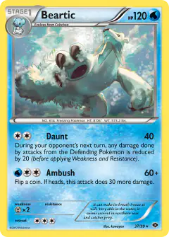 Beartic 37/99 Rare card from Next Destinies