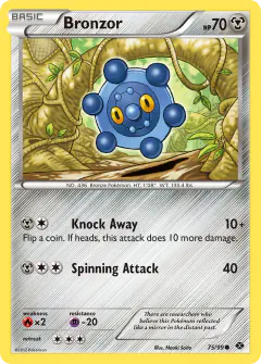 Bronzor 75/99 Common card from Next Destinies