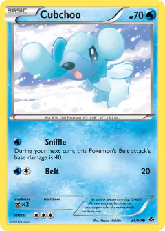 Cubchoo 36/99 Common card from Next Destinies