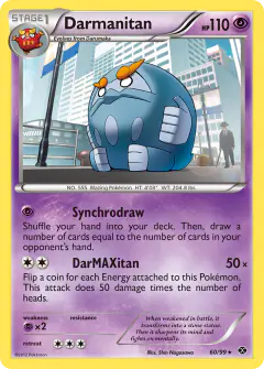 Darmanitan 60/99 Rare card from Next Destinies