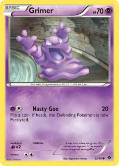 Grimer 52/99 Common card from Next Destinies