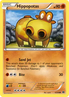 Hippopotas 65/99 Common card from Next Destinies