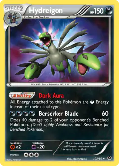 Hydreigon 103/99 Rare Secret card from Next Destinies