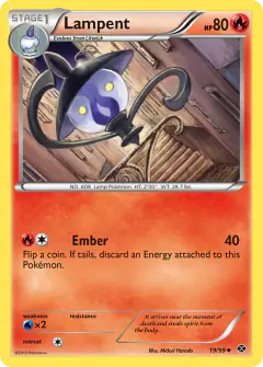 Lampent 19/99 Uncommon card from Next Destinies