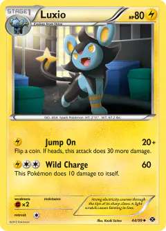 Luxio 44/99 Uncommon card from Next Destinies