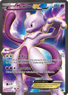 Mewtwo-EX 98/99 Rare Ultra card from Next Destinies