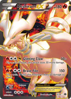 Reshiram-EX 95/99 Rare Ultra card from Next Destinies