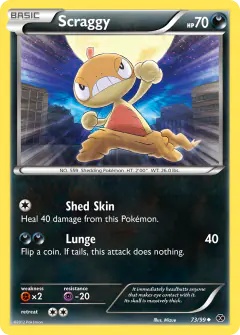 Scraggy 73/99 Uncommon card from Next Destinies