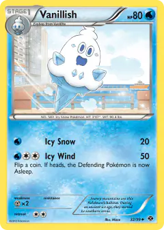 Vanillish 32/99 Uncommon card from Next Destinies