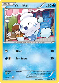 Vanillite 31/99 Common card from Next Destinies