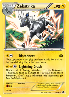 Zebstrika 48/99 Rare card from Next Destinies