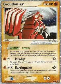 Groudon ex 038 Promo card from Nintendo Black Star Promos