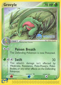 Grovyle 004 Promo card from Nintendo Black Star Promos
