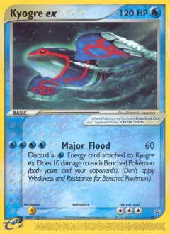 Kyogre ex 001 Promo card from Nintendo Black Star Promos