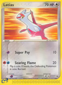 Latias 014 Promo card from Nintendo Black Star Promos