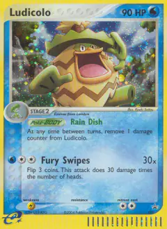 Ludicolo 020 Promo card from Nintendo Black Star Promos