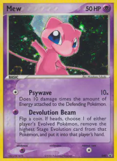 Mew 040 Promo card from Nintendo Black Star Promos