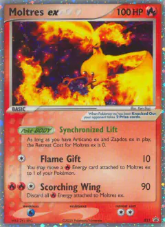 Moltres ex 031 Promo card from Nintendo Black Star Promos