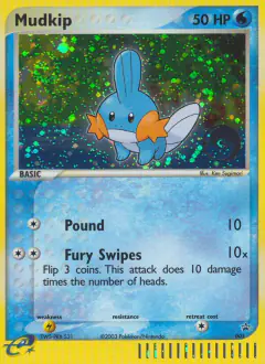 Mudkip 005 Promo card from Nintendo Black Star Promos
