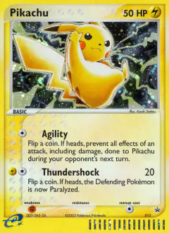 Pikachu 012 Promo card from Nintendo Black Star Promos