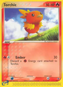 Torchic 017 Promo card from Nintendo Black Star Promos