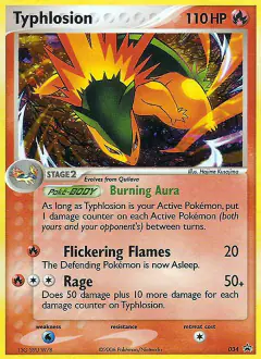 Typhlosion 034 Promo card from Nintendo Black Star Promos