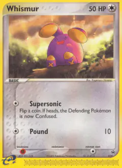 Whismur 019 Promo card from Nintendo Black Star Promos