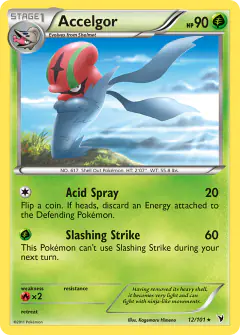Accelgor 12/101 Rare card from Noble Victories
