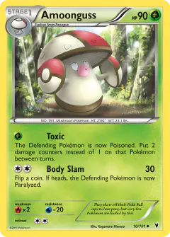 Amoonguss 10/101 Uncommon card from Noble Victories