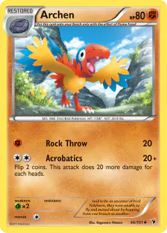 Archen 66/101 Uncommon card from Noble Victories