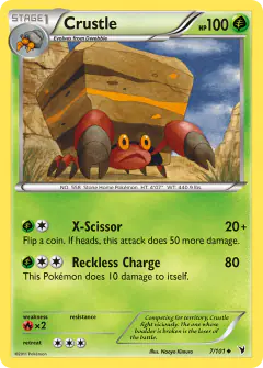 Crustle 7/101 Uncommon card from Noble Victories