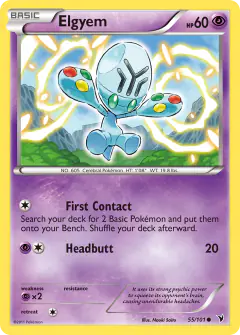 Elgyem 55/101 Common card from Noble Victories