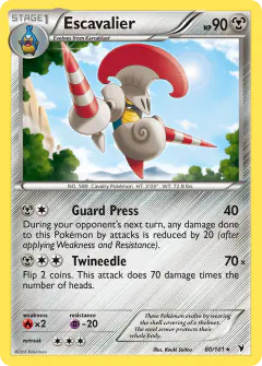 Escavalier 80/101 Rare card from Noble Victories