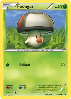 Foongus 9/101 Common card from Noble Victories