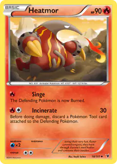 Heatmor 18/101 Uncommon card from Noble Victories