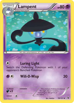 Lampent 59/101 Uncommon card from Noble Victories