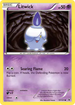 Litwick 57/101 Common card from Noble Victories