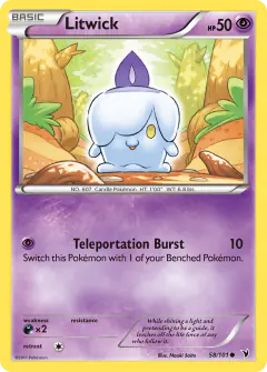 Litwick 58/101 Common card from Noble Victories
