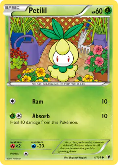 Petilil 4/101 Common card from Noble Victories