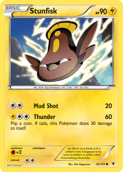 Stunfisk 42/101 Common card from Noble Victories