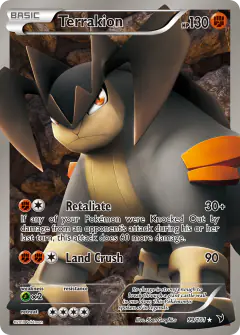 Terrakion 99/101 Rare Ultra card from Noble Victories