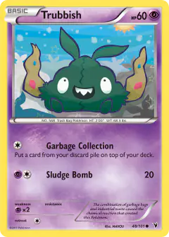 Trubbish 48/101 Common card from Noble Victories